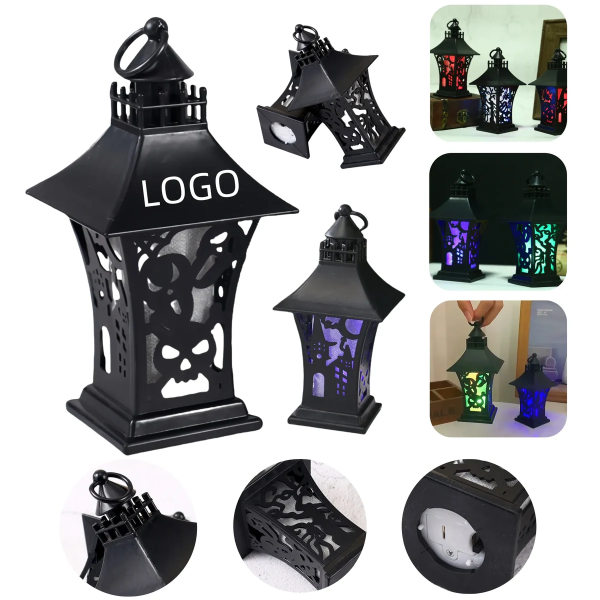 Halloween Vintage Castle Lantern 1