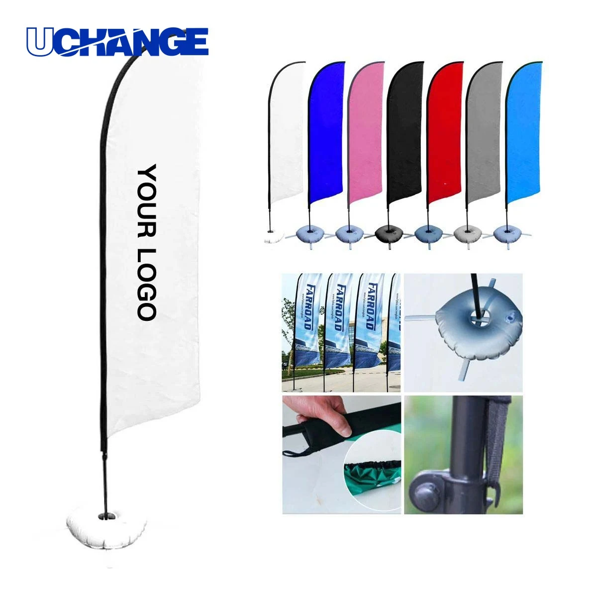 Large Outdoor Feather Banner Flag for Trade Shows and Fairs 1