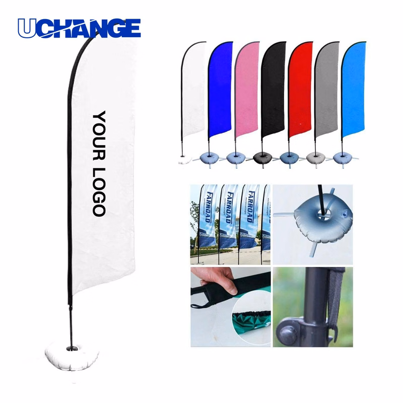 Large Outdoor Feather Banner Flag for Trade Shows and Fairs