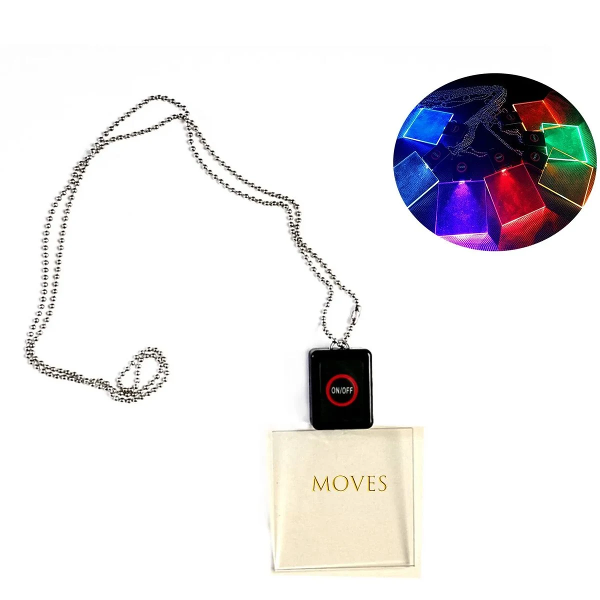 Led Light Up Neck Lanyard With Acrylic Holder 1