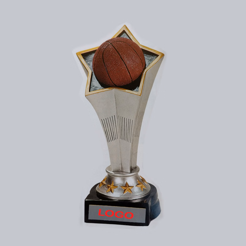 8.75" Basketball Rising Star Resin Trophy