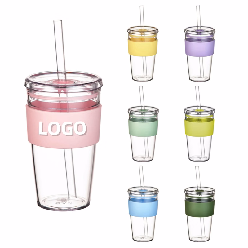 Tritan Sleeve Straw Water Cup