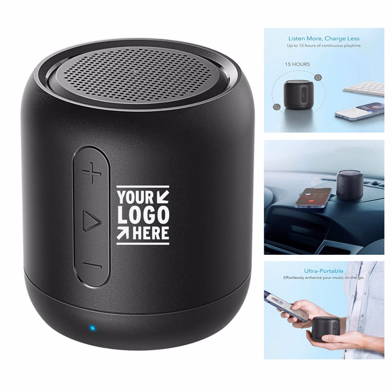 66 ft Bluetooth Range 15-Hour Playtime Super-Portable Mini Speaker With FM Radio
