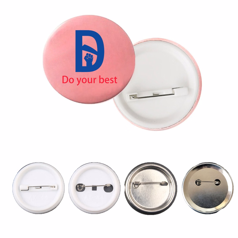 Unisex Round Button Badge Pin