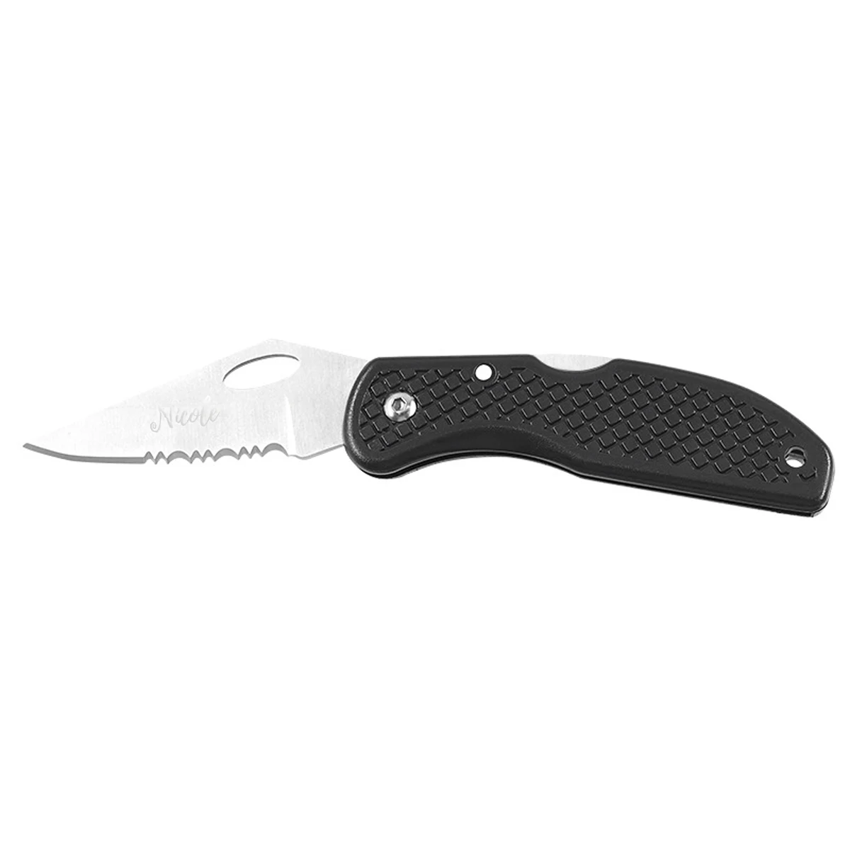 Stainless Steel Folding Knife w/ ABS Handle 1