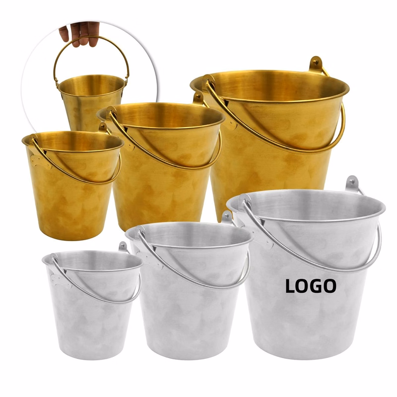 Polished Stainless Steel Ice Wine Bucket