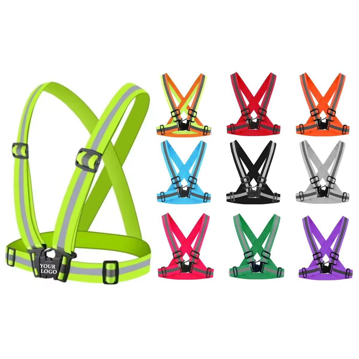 Adjustable Elastic Safety Reflective Vest 1