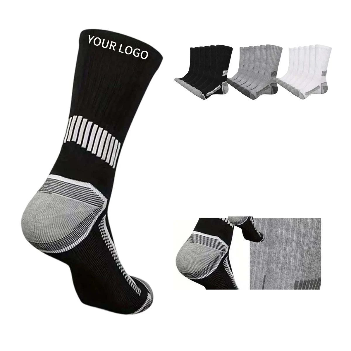 Basketball Mid Calf Socks with Cushioning 1