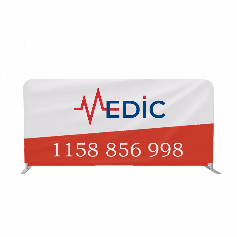 Fabric Barrier System - Crowd Control Barricade, Graphic Only