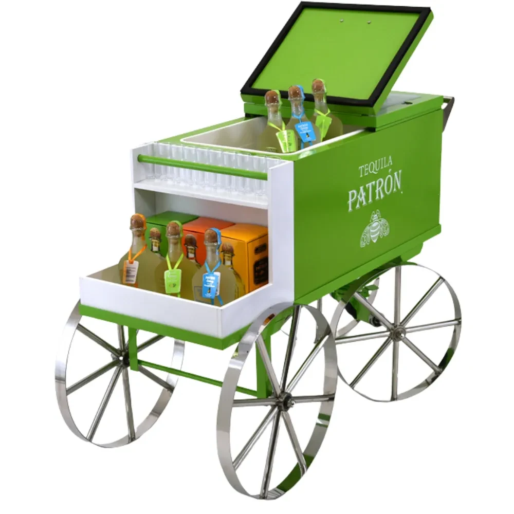 Ice Cream and Drink Cooler Push Cart 1