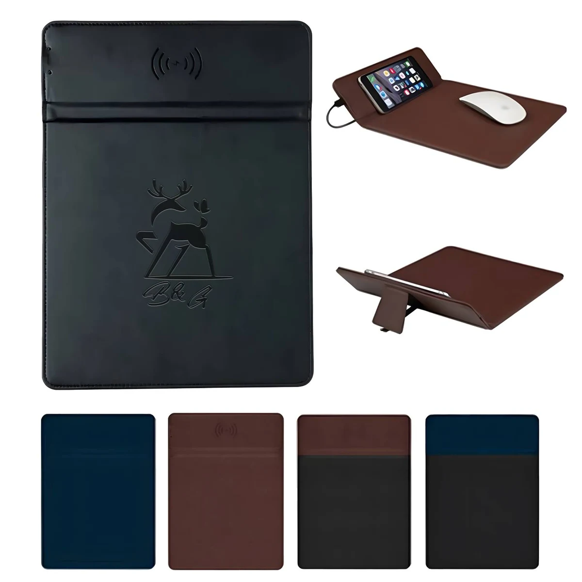 Wireless Charging Mouse Pad With Phone Stand 1