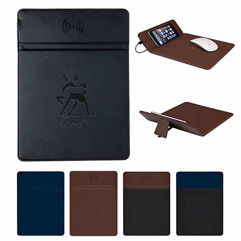 Wireless Charging Mouse Pad With Phone Stand