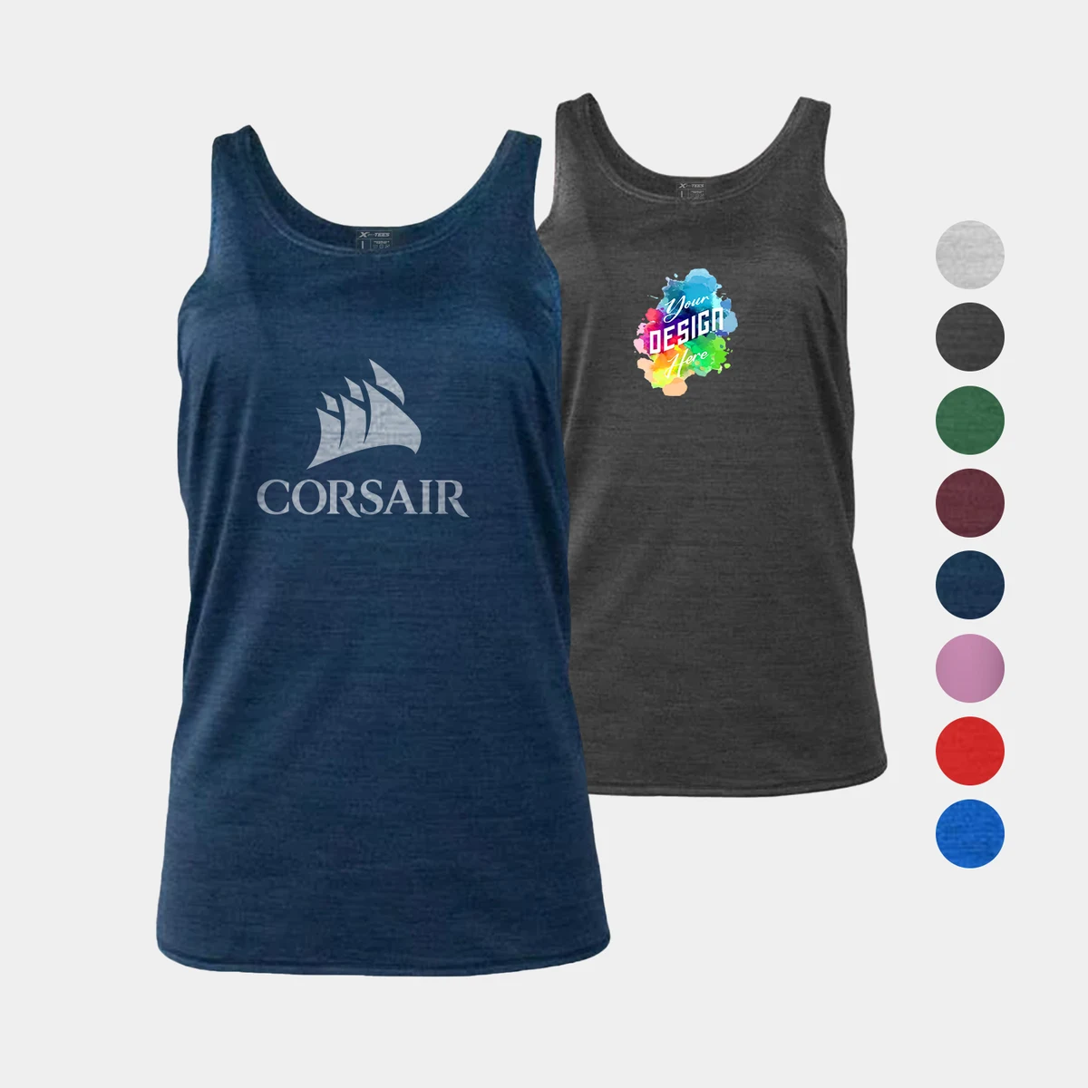 Imperial Space Dye Women's Racerback Tank 1