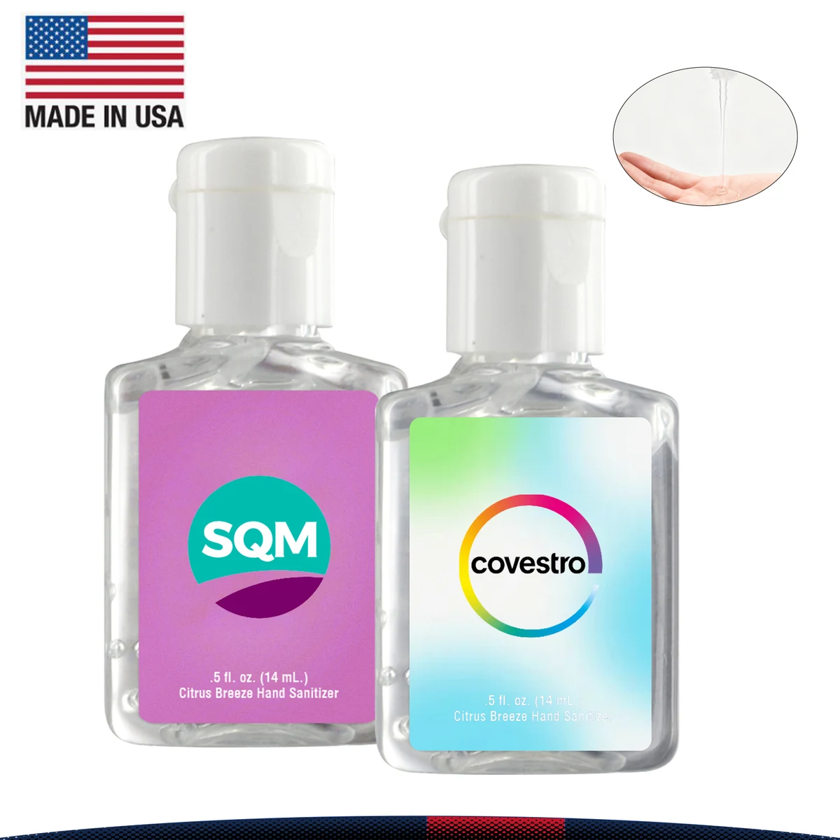 0.5 oz. Memphis Clear Sanitizer in Clear Bottle 1