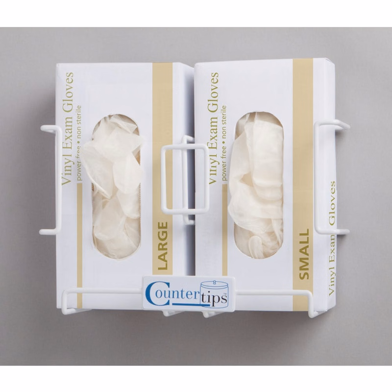 Countertop Medical Glove Dispenser - Double Wall Mount Option