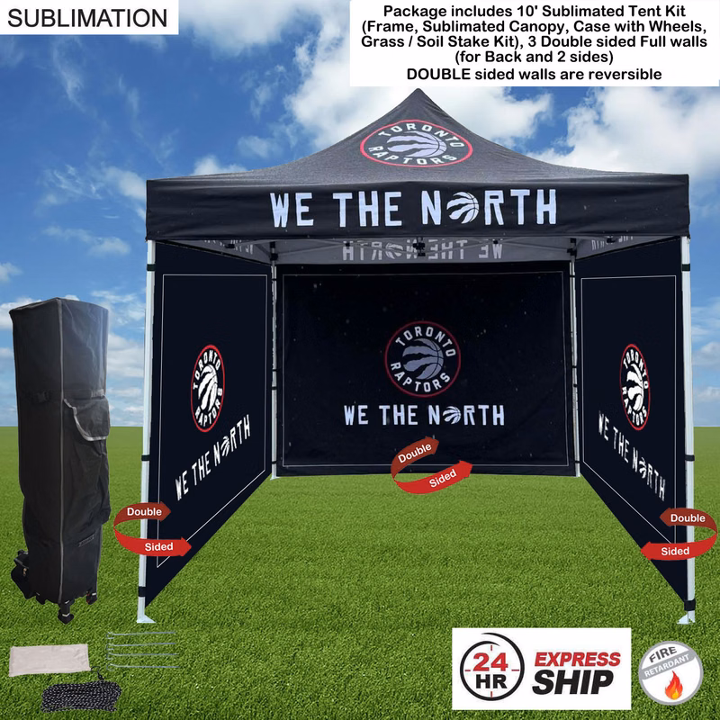 24Hr Express Ship -Full Privacy Tent Package, 10'Tent kit, 3 DOUBLE side Full walls (back & 2 sides)