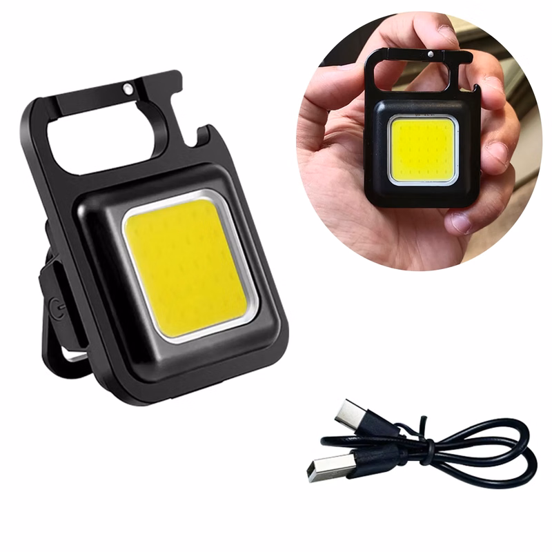 Mini Rechargeable LED Flashlight Keychain