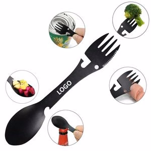 5 In 1 Stainless Steel Spork Knife Survival Tool