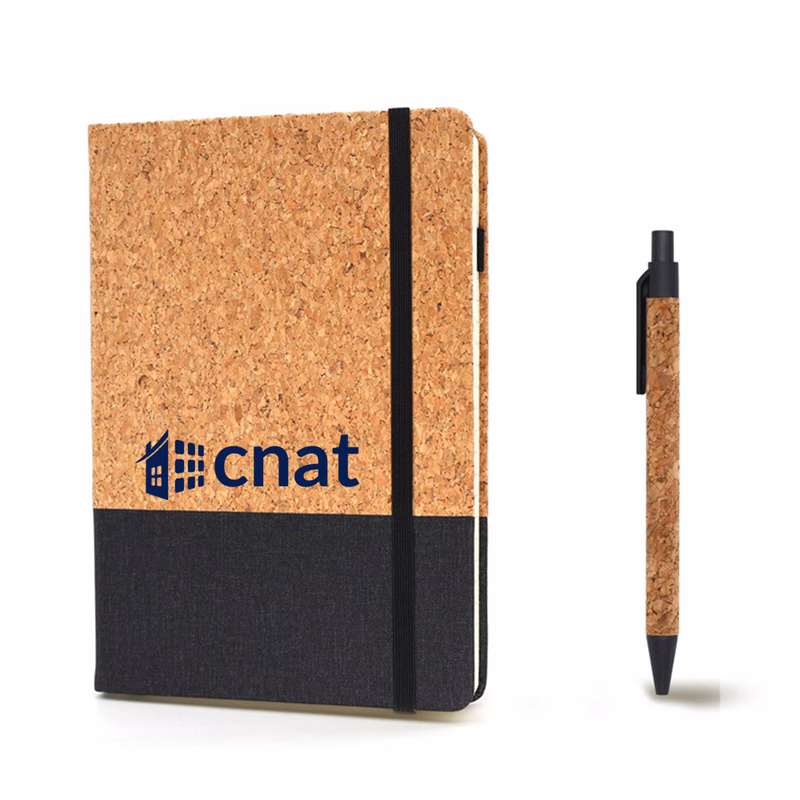 A5 Cork PU Spliced Notebook