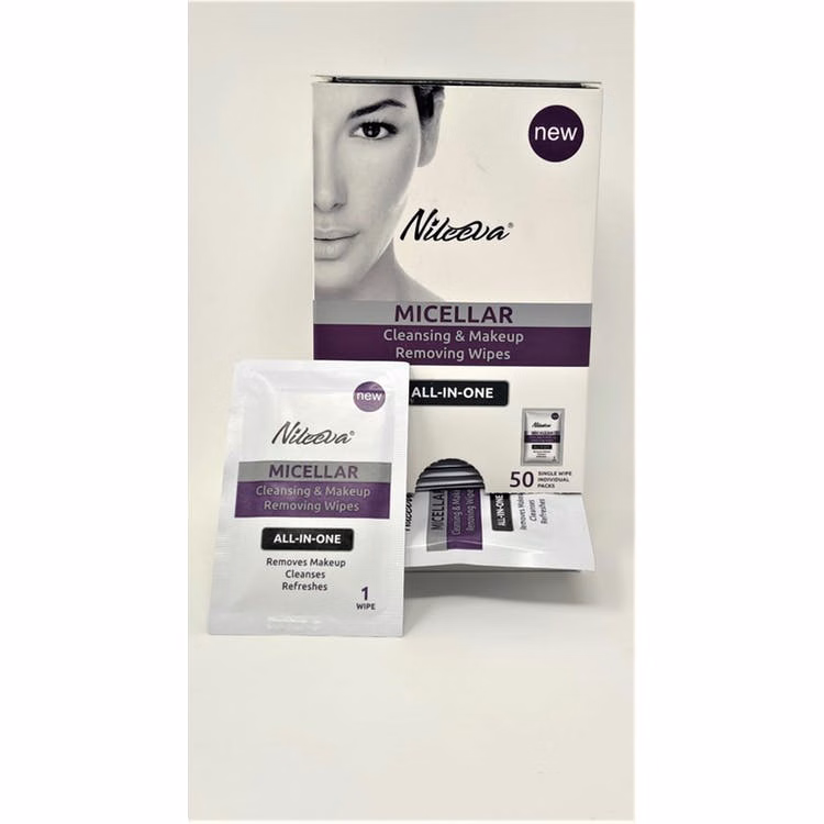 Micellar Cleansing & Makeup Removing Wipes - 50 Count Dispensit