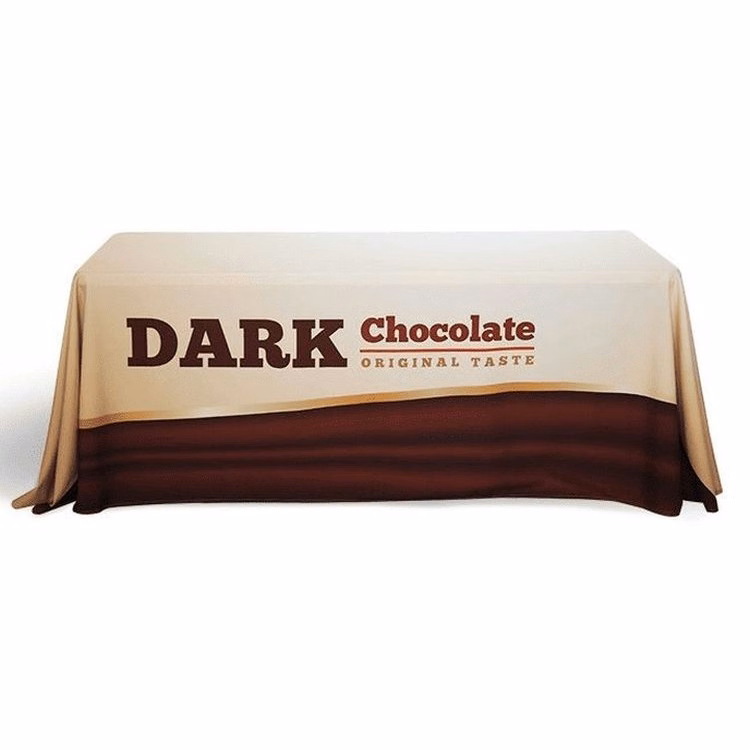 Table Cover 6' Table Throw - Polyester - Custom Printed