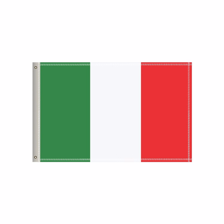 National Flag, Italy, Single-Sided - 36"W x 24"H