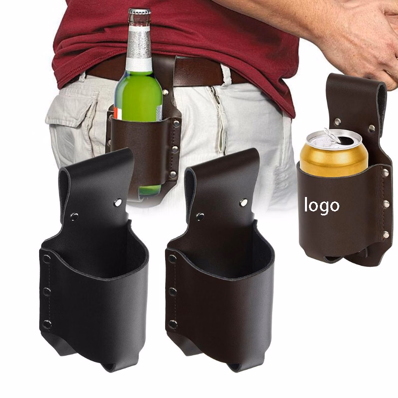 Leather Beer Holster Bottle Holders