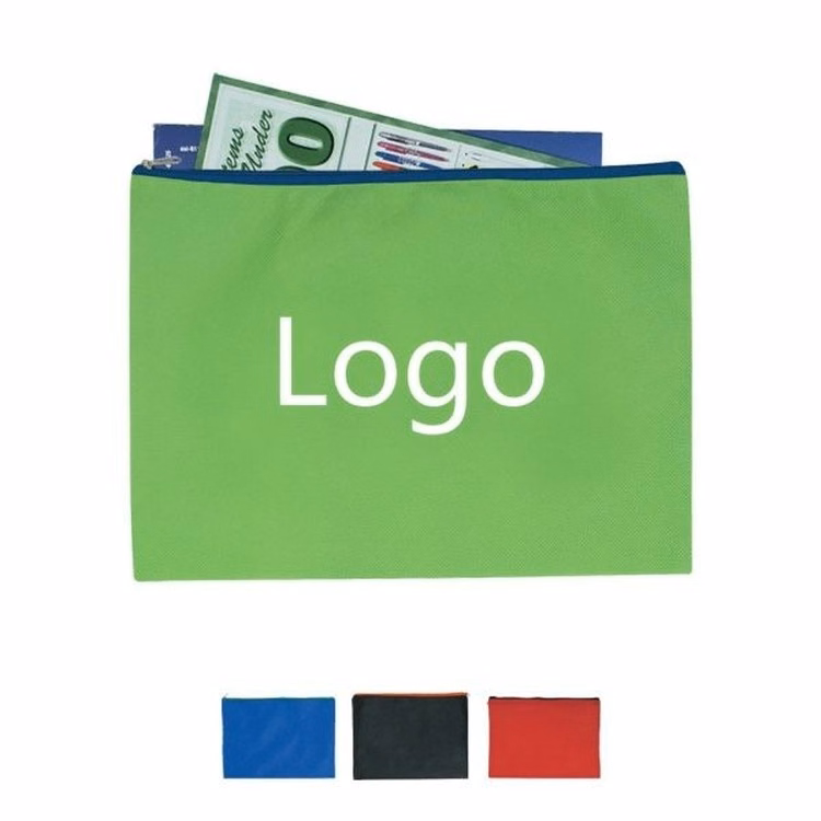 Non-Woven Document Sleeve With Zipper
