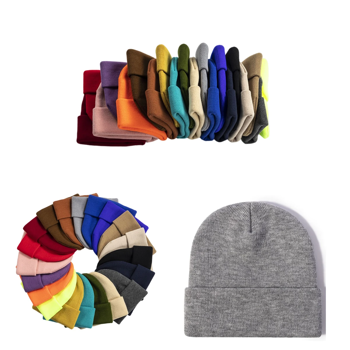 Men Women Winter Knit Ski Beanie 1