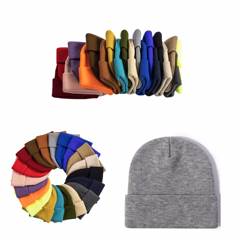 Men Women Winter Knit Ski Beanie