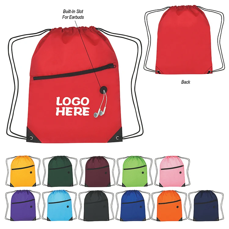 210D Polyester Sports Pack With Front Zipper 1