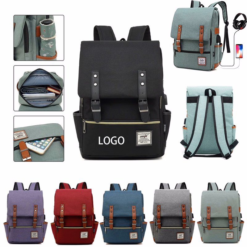 15.6 Inch Vintage Laptop Backpack