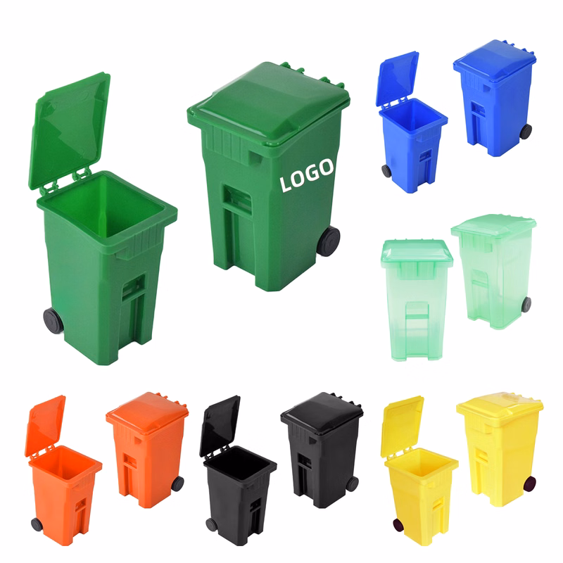 Trash Can Shaped Pen Brush Pot