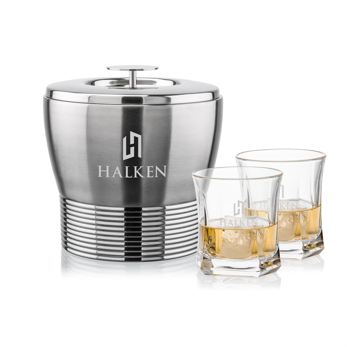 Genoa Ice Bucket & Avalon On-the-Rocks Set 1