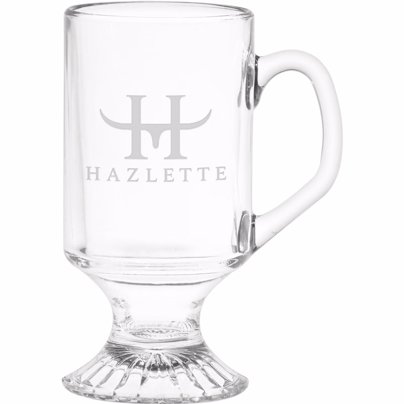 10 oz. Irish Coffee Mug - Deep Etched