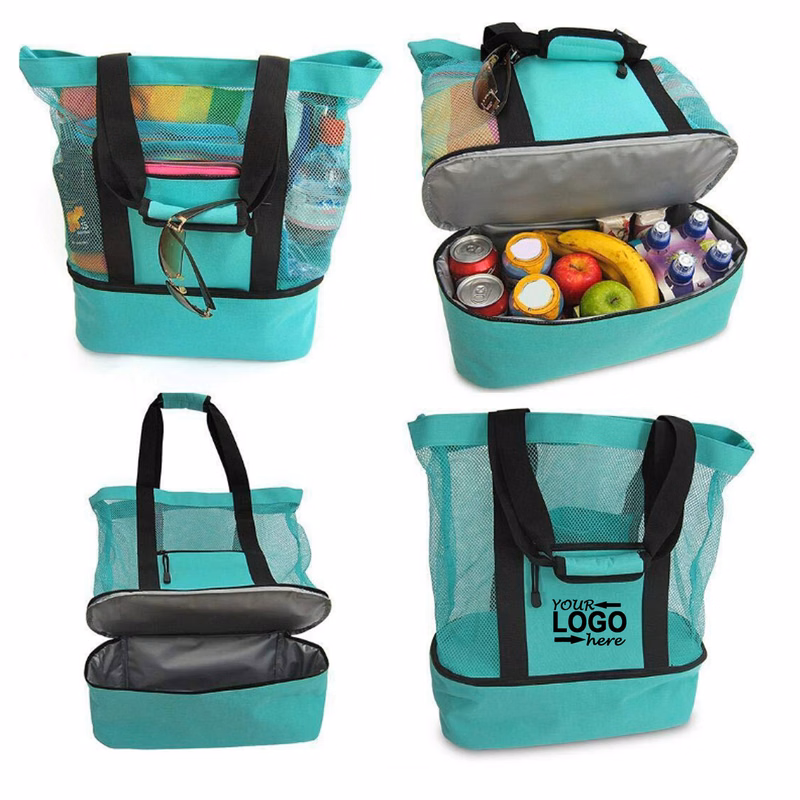Insulated Tote Lunch Bag With Mesh