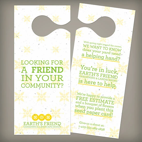 Double-Sided Seed Paper Door Knockers 1