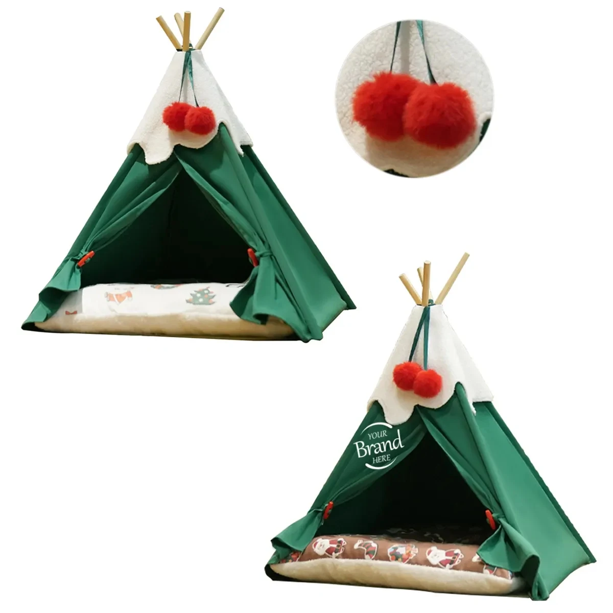 Christmas Tree Pet Tent House 1