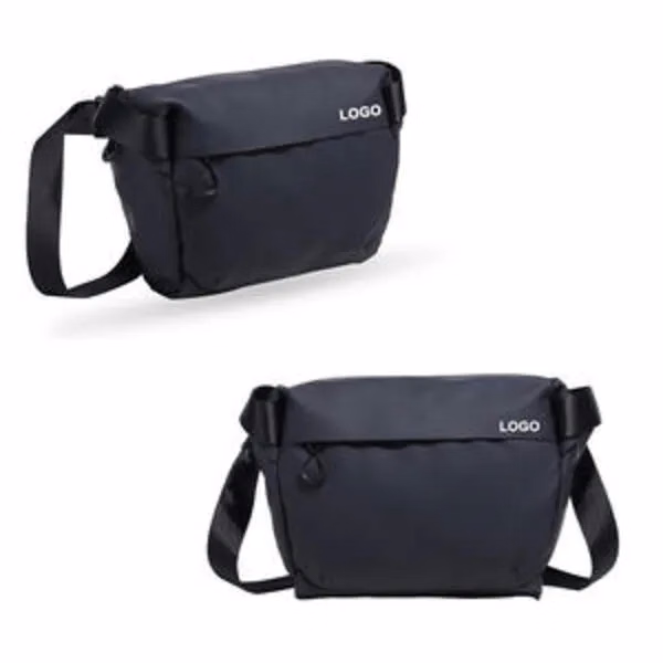 Drone DSL Single-Shoulder Black Leather Camera Crossbody