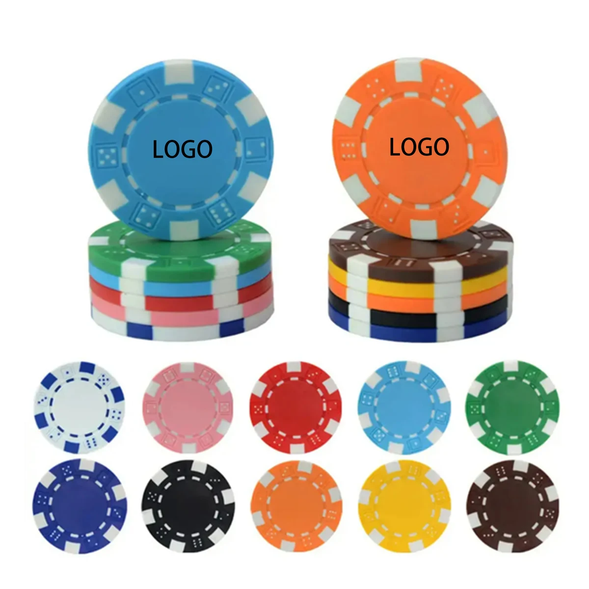 MOQ50 Full Color Ceramic Poker Chips 1