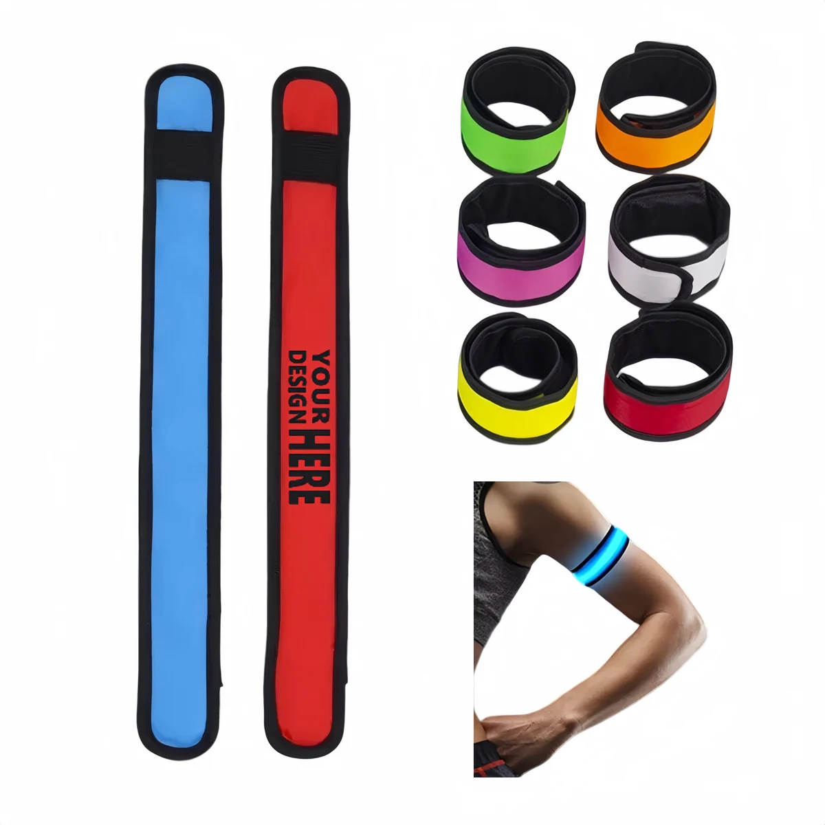 LED Nylon Slap Wristband 1