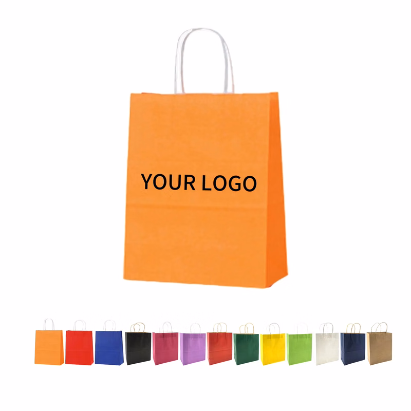 Small Kraft Gift Bag with Paper Handles