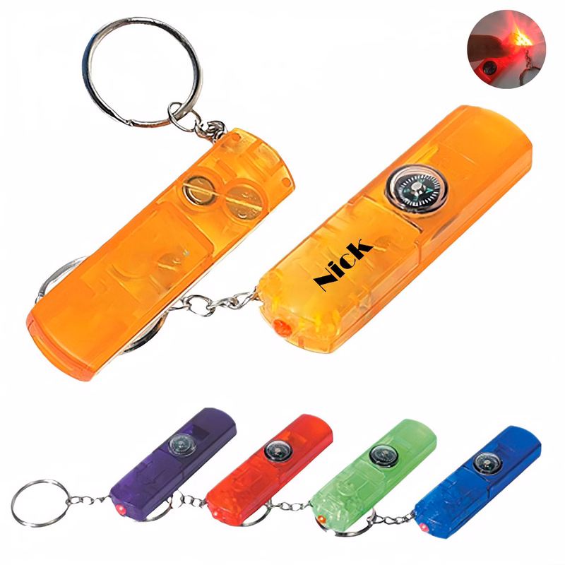 LED Whistle Compass with Light