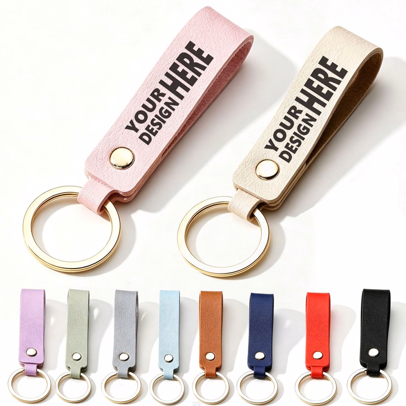 PU Leather Keychain Wrist Strap