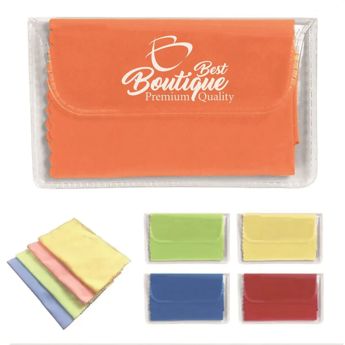 Microfiber Ultra-soft Cleaner Glasses Lens Cloth In Pouch 1