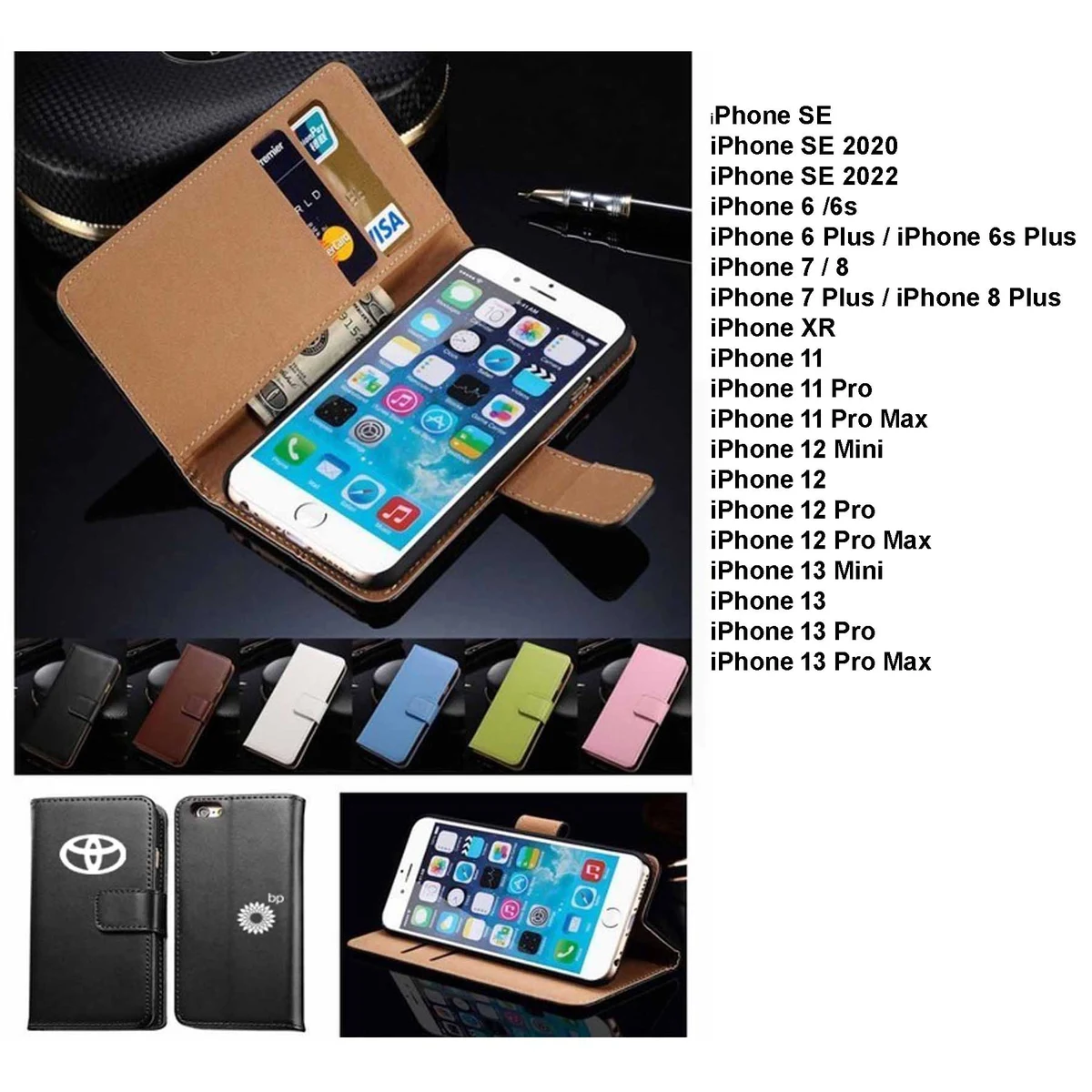 iBank ® Leatherette Case for iPhone 15, 15 Plus, 15 Pro, 15 Pro Max. Free Shipping 1