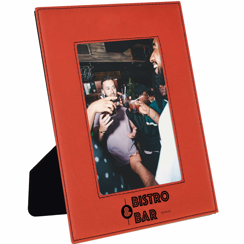 5" x 7" Red Leatherette Photo Frame