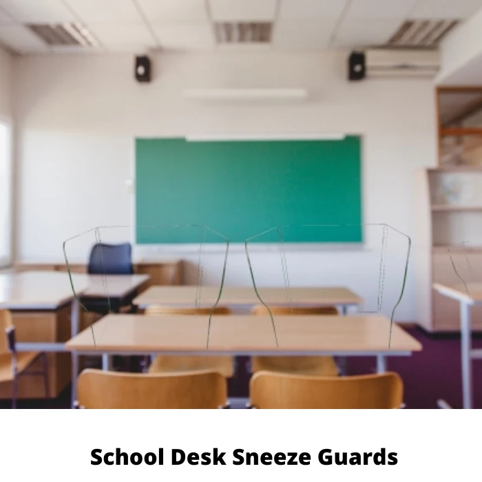 School Desk Sneeze Guard 1