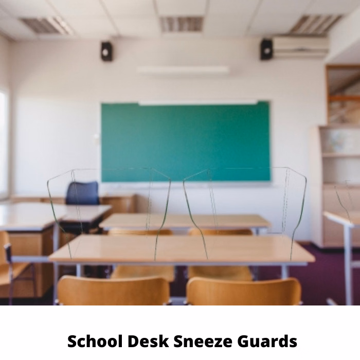 School Desk Sneeze Guard