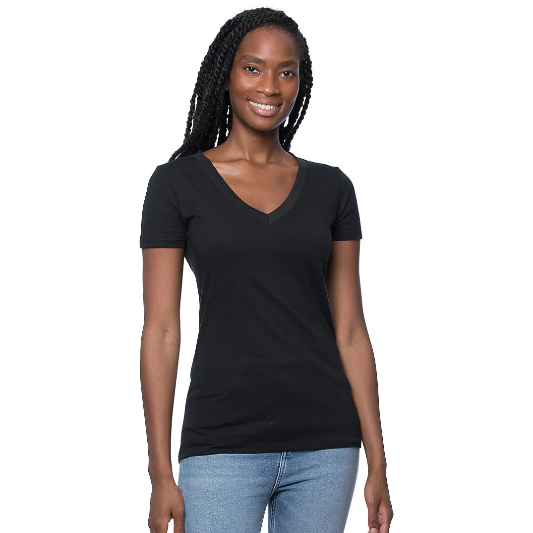 Women's Viscose Hemp Organic Cotton V-Neck 1